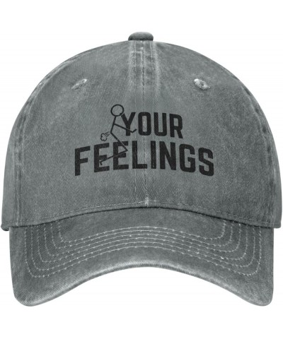 F Your Feelings Hat Fuck Your Feelings Hat Men Baseball Cap Trucker Hat Cowboy Hat Gray $10.32 Cowboy Hats