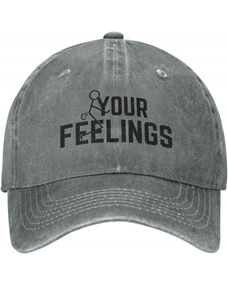 F Your Feelings Hat Fuck Your Feelings Hat Men Baseball Cap Trucker Hat Cowboy Hat Gray $10.32 Cowboy Hats