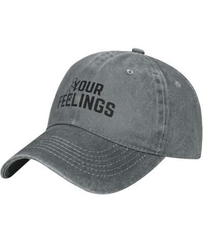 F Your Feelings Hat Fuck Your Feelings Hat Men Baseball Cap Trucker Hat Cowboy Hat Gray $10.32 Cowboy Hats