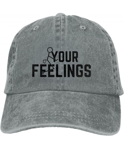 F Your Feelings Hat Fuck Your Feelings Hat Men Baseball Cap Trucker Hat Cowboy Hat Gray $10.32 Cowboy Hats