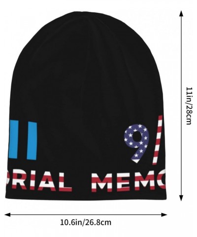 We Will Never Forget 911 Memorial Beanie Skull Cap Warm Knit Slouchy Hat for Women Men Black $12.09 Skullies & Beanies