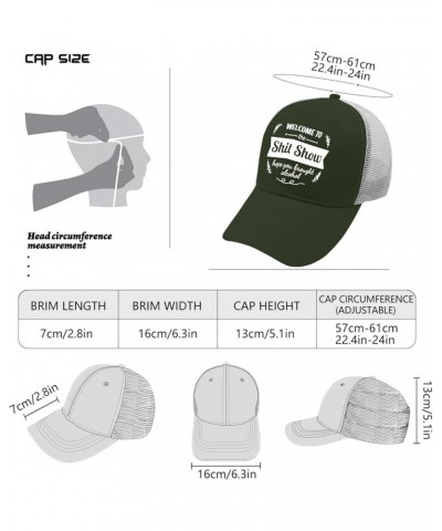 Welcome to The Shit Show hat River hat Apricot Black Bucket hat Gifts for Him Golf Cap Army Green 2 $12.31 Sun Hats