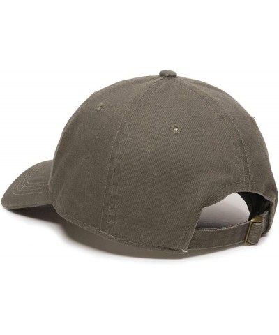 Wolf Pack Dad Baseball Cap Embroidered Cotton Adjustable Dad Hat Olive $11.75 Baseball Caps