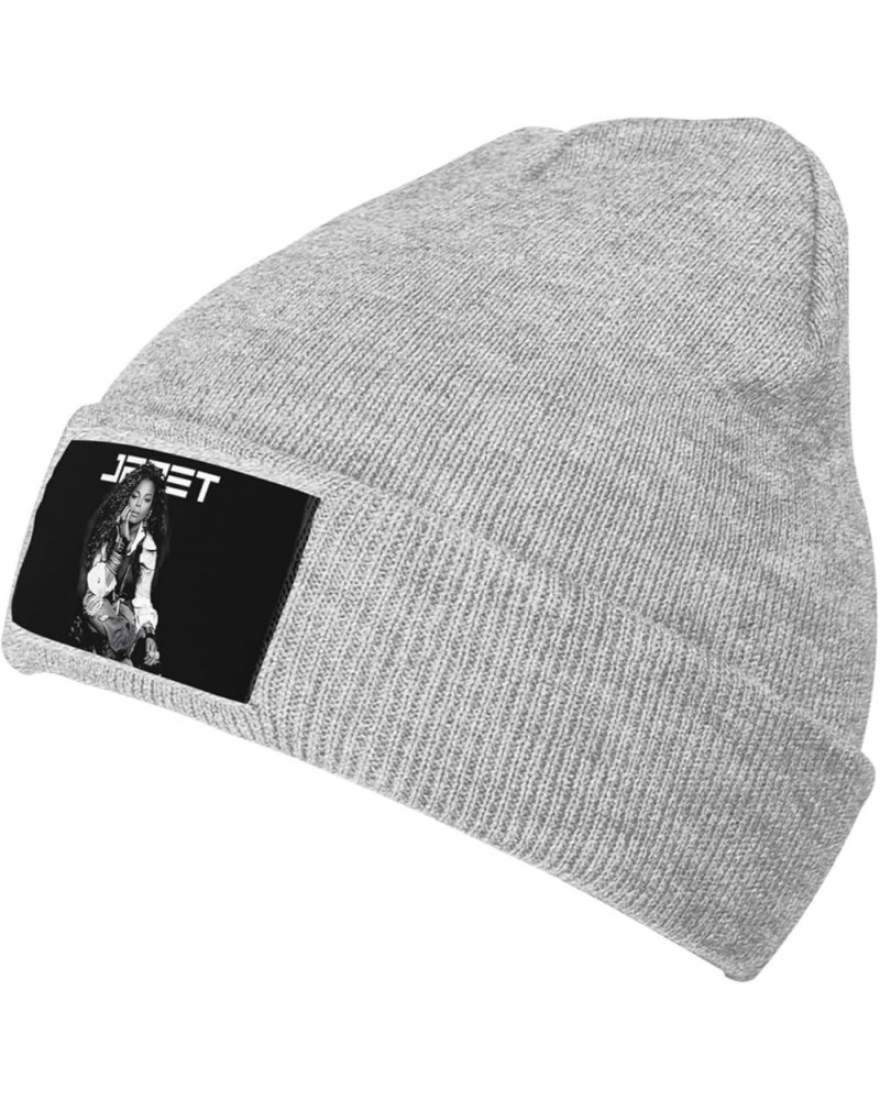 Janet Music Jacksons Daily Beanie Hat Warm Knit Skull Cap Cuffed Cap Headwear Beanies for Men Women Black Gray $11.39 Skullie...