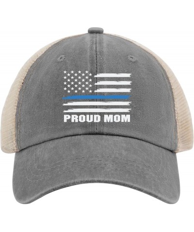 Proud Mom Trucker Hat Women Baseball Hat Dad Hat Gifts for Grandma Running Caps Gray02 $11.53 Sun Hats