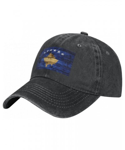 Flag of Kosovo Vintage Denim Baseball Cap Cowboy Hat Classic Adjustable $9.82 Baseball Caps