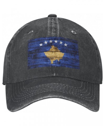 Flag of Kosovo Vintage Denim Baseball Cap Cowboy Hat Classic Adjustable $9.82 Baseball Caps