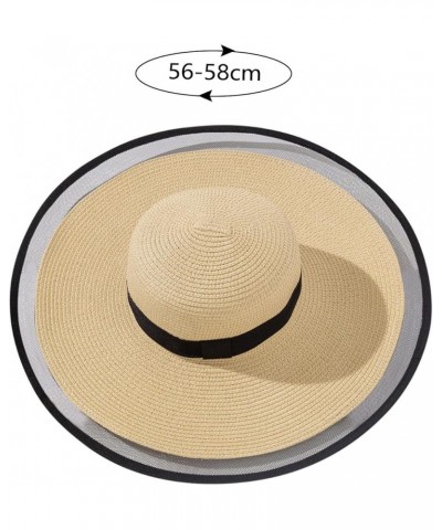 Women's Outdoor UV-Protection-Foldable Straw Panama Hat Fedora Bucket Hat for Hiking Summer Beach Travel Garden G3-khaki $8.7...