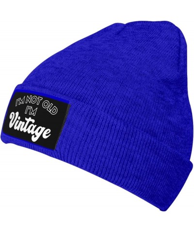 I'm Not Old I'm Vintage Funny Winter Warm Knitted Beanie Cap Forunisex Blue $10.07 Skullies & Beanies