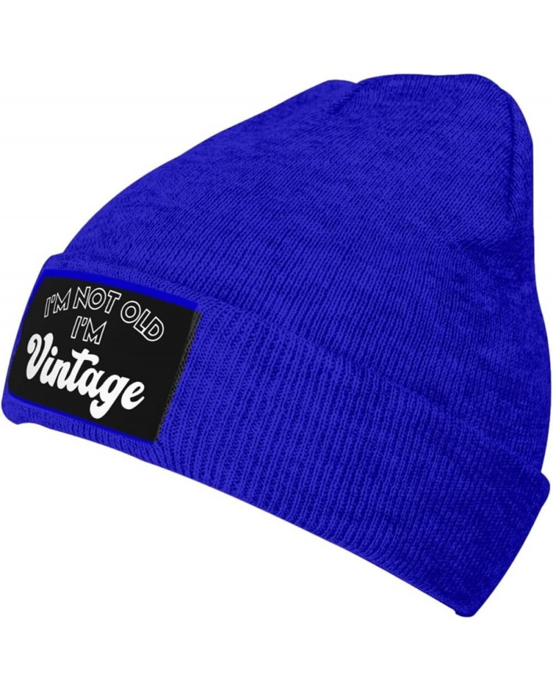 I'm Not Old I'm Vintage Funny Winter Warm Knitted Beanie Cap Forunisex Blue $10.07 Skullies & Beanies