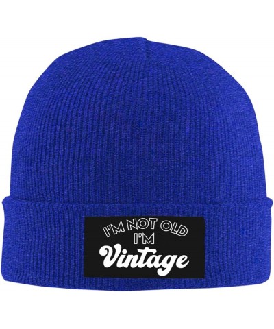 I'm Not Old I'm Vintage Funny Winter Warm Knitted Beanie Cap Forunisex Blue $10.07 Skullies & Beanies