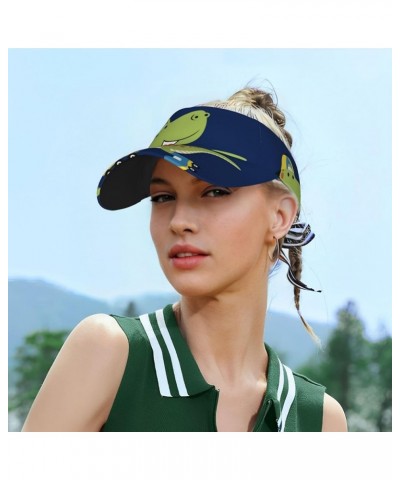 Dinosaurs Adventure with Palms and Tropical Leaves Visor Hats for Women Summer Outdoor Sports Running Cap Dino Playing Roller...