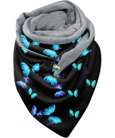 Scarves Button Shawls Wrap Women Soft Printing Casual Fashion Warm Scarf Tan Shawls (A 1, One Size) (Color : B1, Size : One S...