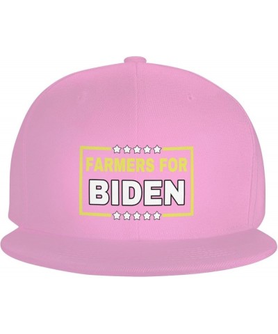 Farmers for Biden Flag Denim Hats Cowboy Knit hat Fisherman's hat Baseball Caps Pink $18.34 Baseball Caps