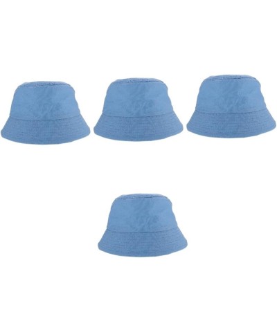 2pcs Bucket Hat Fishing Hat Cotton Women's Literature and Art Sky-bluex4pcs $8.55 Sun Hats