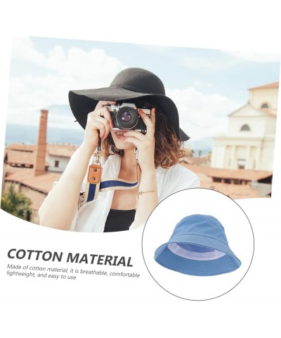 2pcs Bucket Hat Fishing Hat Cotton Women's Literature and Art Sky-bluex4pcs $8.55 Sun Hats