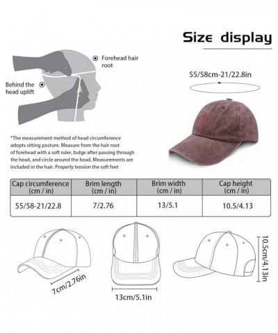 Baseball Caps Biden Fashion Caps for Men's Cute Baseball Caps Breathable bikerss for Trump Baseball Cap Men Wine Red $7.77 Vi...