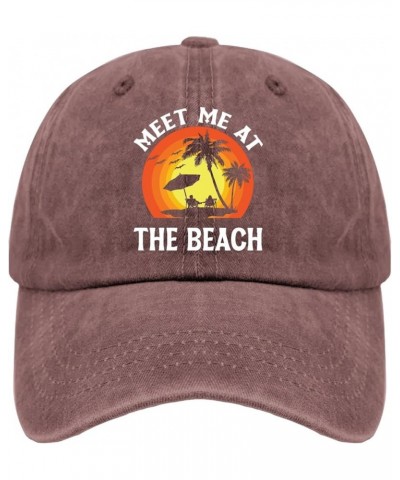 Beach hat Couple Umbrella Meet me at The Beach withh a Beach Scene and Palm Trees in The Background Black Cowboy hat for Men ...