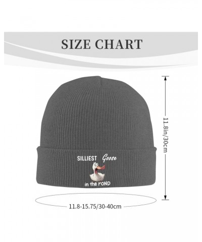 Silliest Goose in The Pond Fashionable Knitted Hats Cozy Elegance for Men Women7 Deep Heather $12.95 Skullies & Beanies