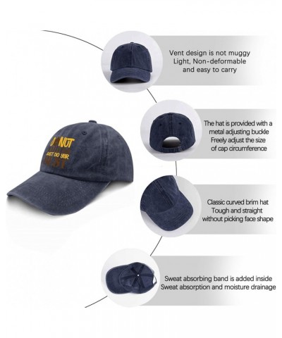 Donut Stress Just Do Your Best Baseball Cap Party Hat Pigment Black Men's Hats Gifts for Grandpa Golf Hats Navy Blue $9.50 Su...