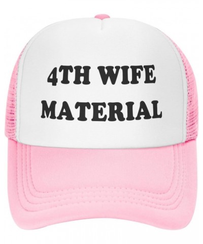 4th Wife Material Hat Funny Trucker Hats - Gag Gifts - Trucker Hats Women Funny Crazy Vintage Baseball Caps $8.66 Baseball Caps