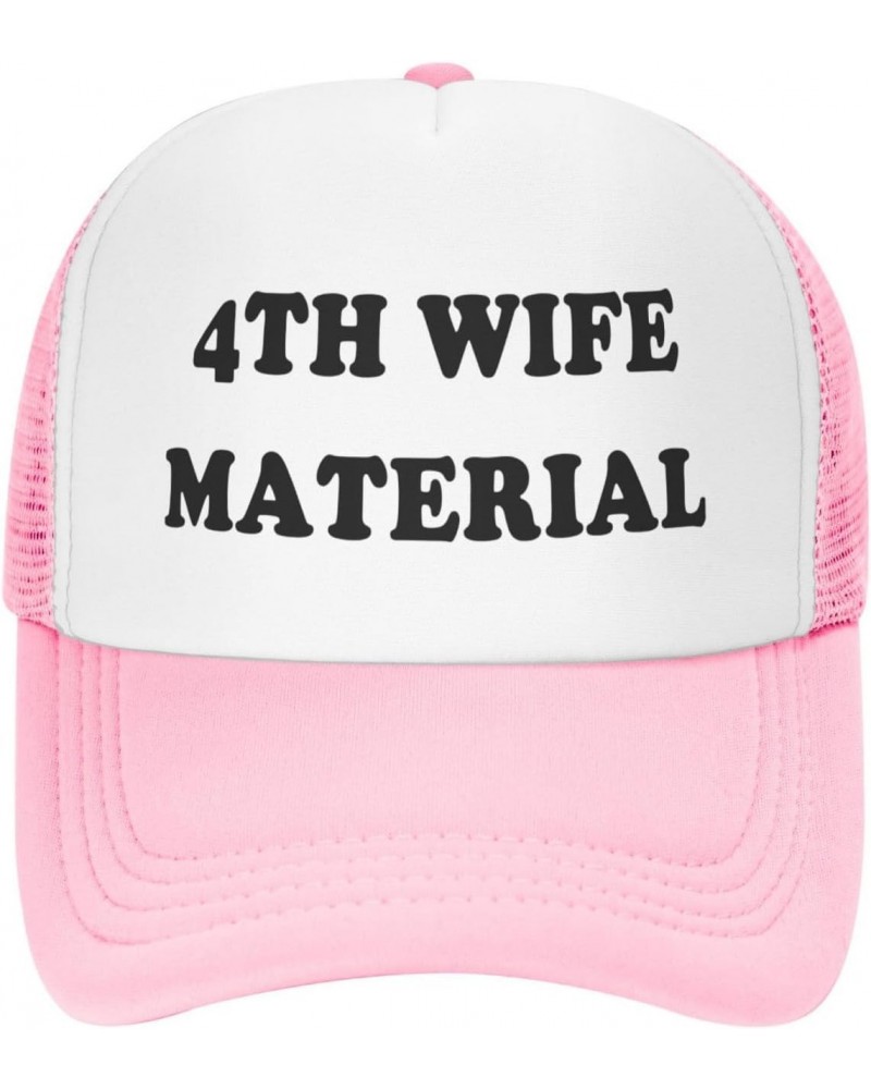 4th Wife Material Hat Funny Trucker Hats - Gag Gifts - Trucker Hats Women Funny Crazy Vintage Baseball Caps $8.66 Baseball Caps