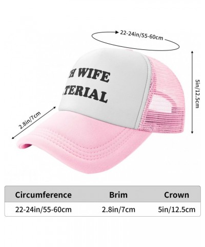 4th Wife Material Hat Funny Trucker Hats - Gag Gifts - Trucker Hats Women Funny Crazy Vintage Baseball Caps $8.66 Baseball Caps