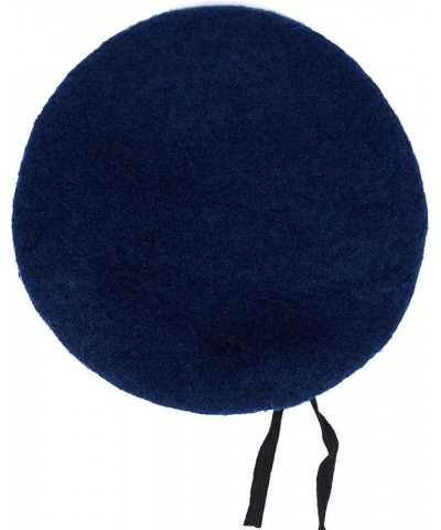 Women's Wool Beret Paperboy Navy Beanie Hat Newsboy Beanie Hat Sky Blue $11.71 Berets