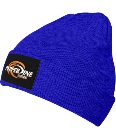 Pepperdine University Stretch Beanie Knit Hat for Men Women Winter Fall Spring Warm Cap Blue $13.19 Skullies & Beanies