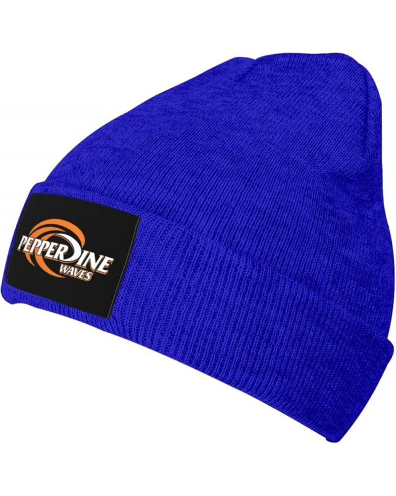 Pepperdine University Stretch Beanie Knit Hat for Men Women Winter Fall Spring Warm Cap Blue $13.19 Skullies & Beanies