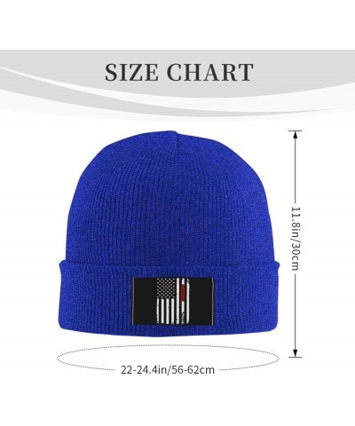 Freedom American Flag Beanie Hat for Men Women Knit Skull Cap Warm Hats Black Knitted Caps Blue $11.76 Skullies & Beanies