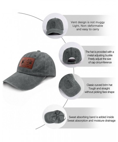 l'm not Anti Social l'm Selectively Social Baseball Cap Vintage Golf Hat Gifts for Son Who Like Engraved, Light Grey $13.18 C...