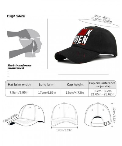 Ball Cap Biden Workout Hats for Women's Beach Baseball Caps Light Weight Fuckk Biden Sun Cap Allblack $7.84 Baseball Caps