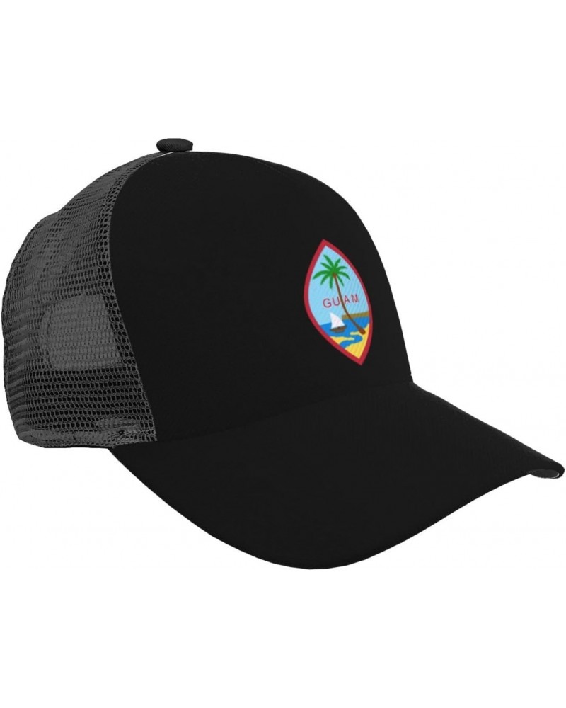 Seal of Guam Pattern Printing Baseball Cap All Day Comfort, Versatile & Stylish, Snap Back One Size Black $13.68 Baseball Caps