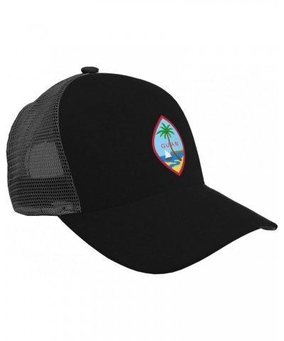 Seal of Guam Pattern Printing Baseball Cap All Day Comfort, Versatile & Stylish, Snap Back One Size Black $13.68 Baseball Caps