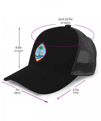 Seal of Guam Pattern Printing Baseball Cap All Day Comfort, Versatile & Stylish, Snap Back One Size Black $13.68 Baseball Caps