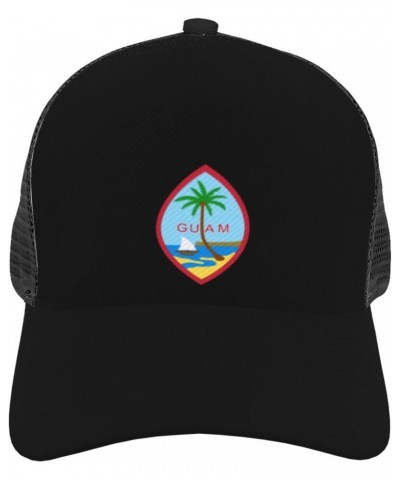 Seal of Guam Pattern Printing Baseball Cap All Day Comfort, Versatile & Stylish, Snap Back One Size Black $13.68 Baseball Caps