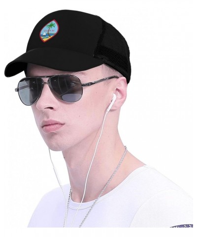 Seal of Guam Pattern Printing Baseball Cap All Day Comfort, Versatile & Stylish, Snap Back One Size Black $13.68 Baseball Caps