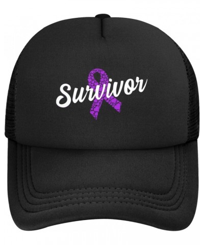 Craniosynostosis Survivor Home Baseball Cap Adjustable Casual Mesh Hats Duck Tongue Hat for Men Women22 Black $11.86 Baseball...