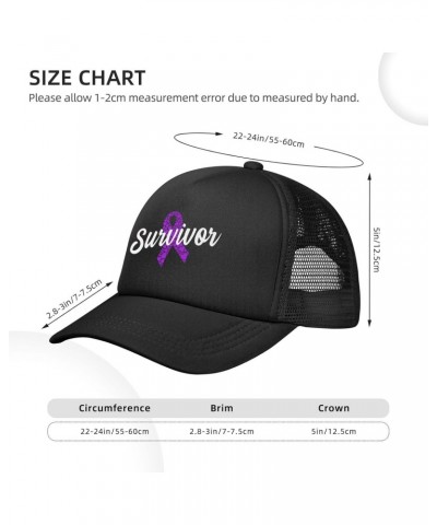 Craniosynostosis Survivor Home Baseball Cap Adjustable Casual Mesh Hats Duck Tongue Hat for Men Women22 Black $11.86 Baseball...