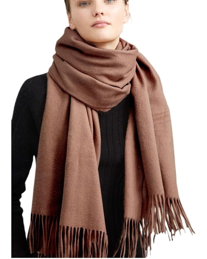 Women Cashmere Adult Scarf Women Winter Scarf Pashmina Scarves Women Luxury Warm Scarf Dark Khaki9 $44.72 Scarves