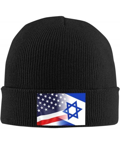 Flag of Israel and USA Flag-Knit hat Denim Hats Fisherman's hat Cowboy Baseball Caps Black $13.99 Baseball Caps