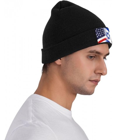 Flag of Israel and USA Flag-Knit hat Denim Hats Fisherman's hat Cowboy Baseball Caps Black $13.99 Baseball Caps