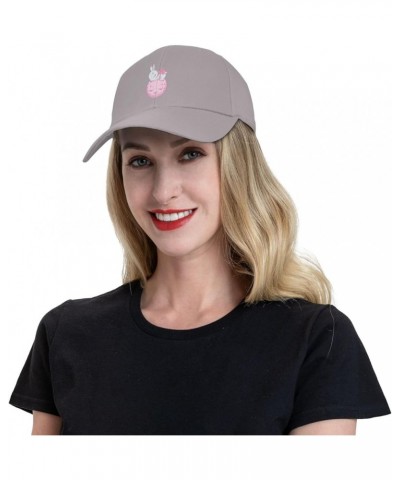 Sleepy Rabbit Baseball Cap for Men Women Hat Adjustable Truck Driver Baseball Caps Dad Hats Gray $12.19 Baseball Caps