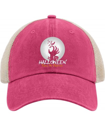 Halloween Trick Or Treating caps Mens Cap AllBlack Men Hats Gifts for Son Beach Hats Rose Red02 $12.09 Sun Hats