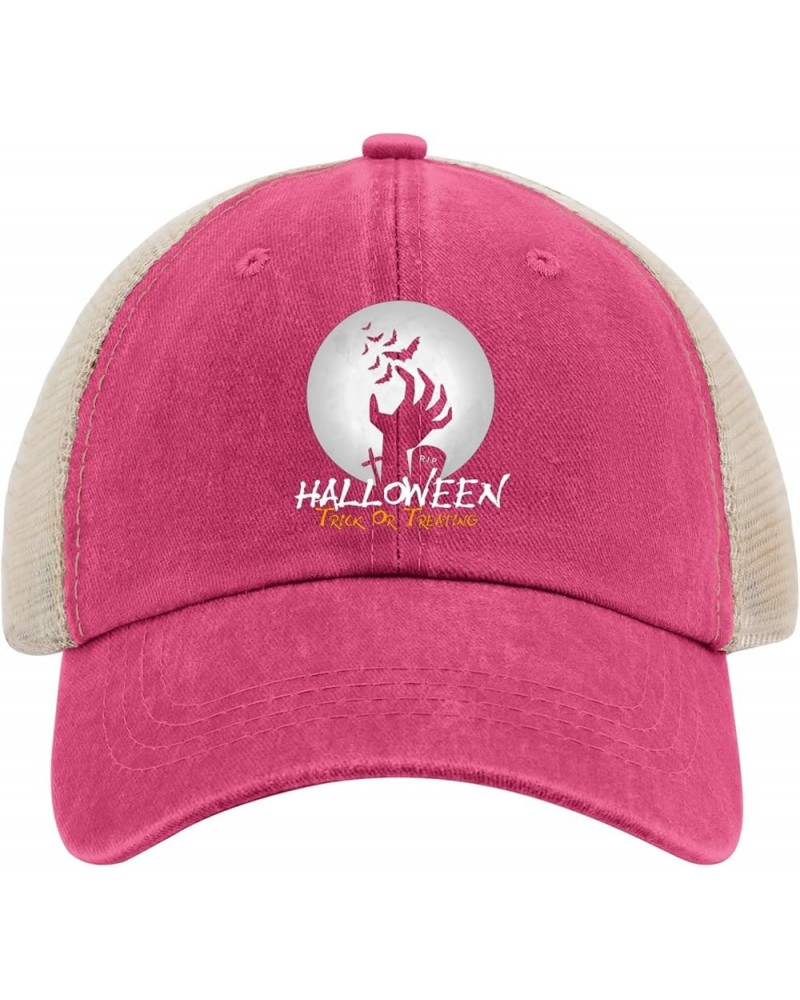 Halloween Trick Or Treating caps Mens Cap AllBlack Men Hats Gifts for Son Beach Hats Rose Red02 $12.09 Sun Hats