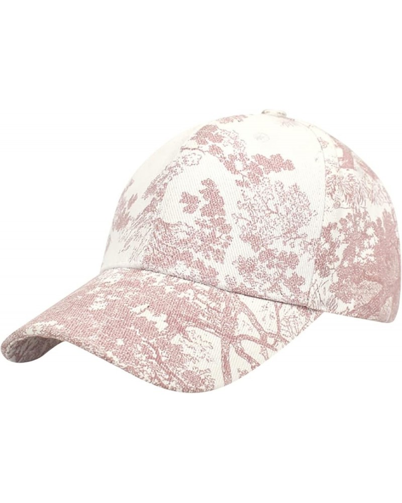 Mens Womens Baseball Caps Premium Snapback for Men and Women Retro Adjustable Dad Hats Washed Cotton Soft Cap Pink $6.54 Rain...