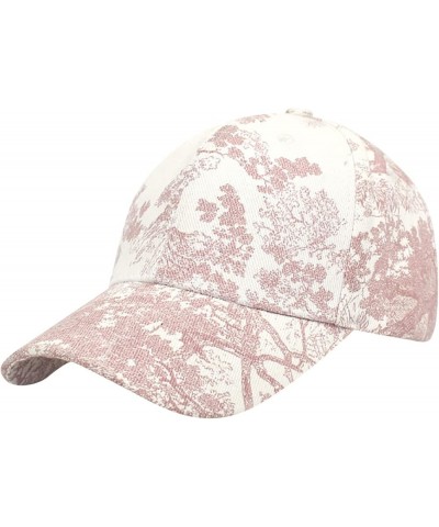 Mens Womens Baseball Caps Premium Snapback for Men and Women Retro Adjustable Dad Hats Washed Cotton Soft Cap Pink $6.54 Rain...