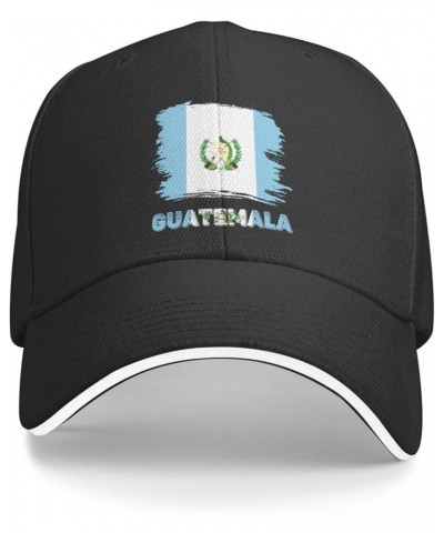 Vintage Guatemala Guatemalans Flag Baseball Cap Dad Truck Flat Bill Snapback Brim Sports Hip Hop Hat Black $8.39 Baseball Caps