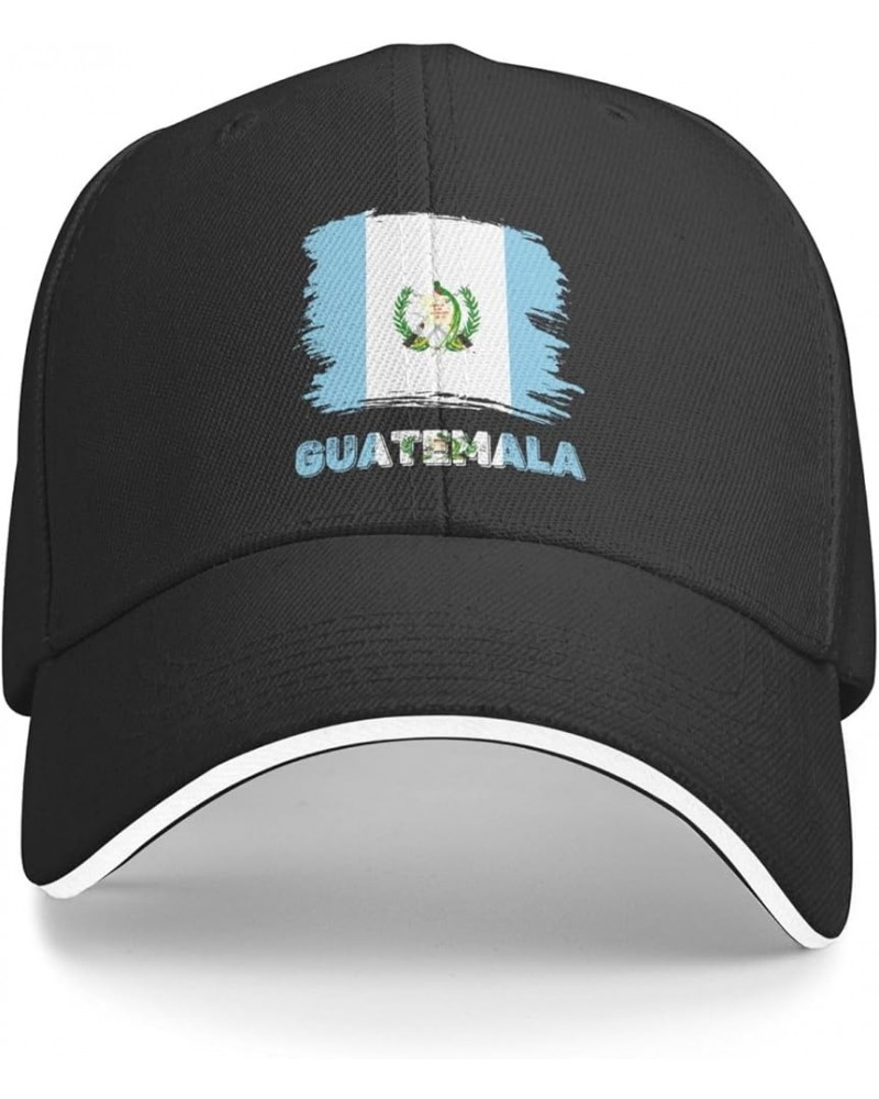 Vintage Guatemala Guatemalans Flag Baseball Cap Dad Truck Flat Bill Snapback Brim Sports Hip Hop Hat Black $8.39 Baseball Caps